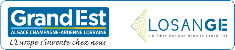 Logo de la Région Grand EST et de l'entreprise LOSANGE.